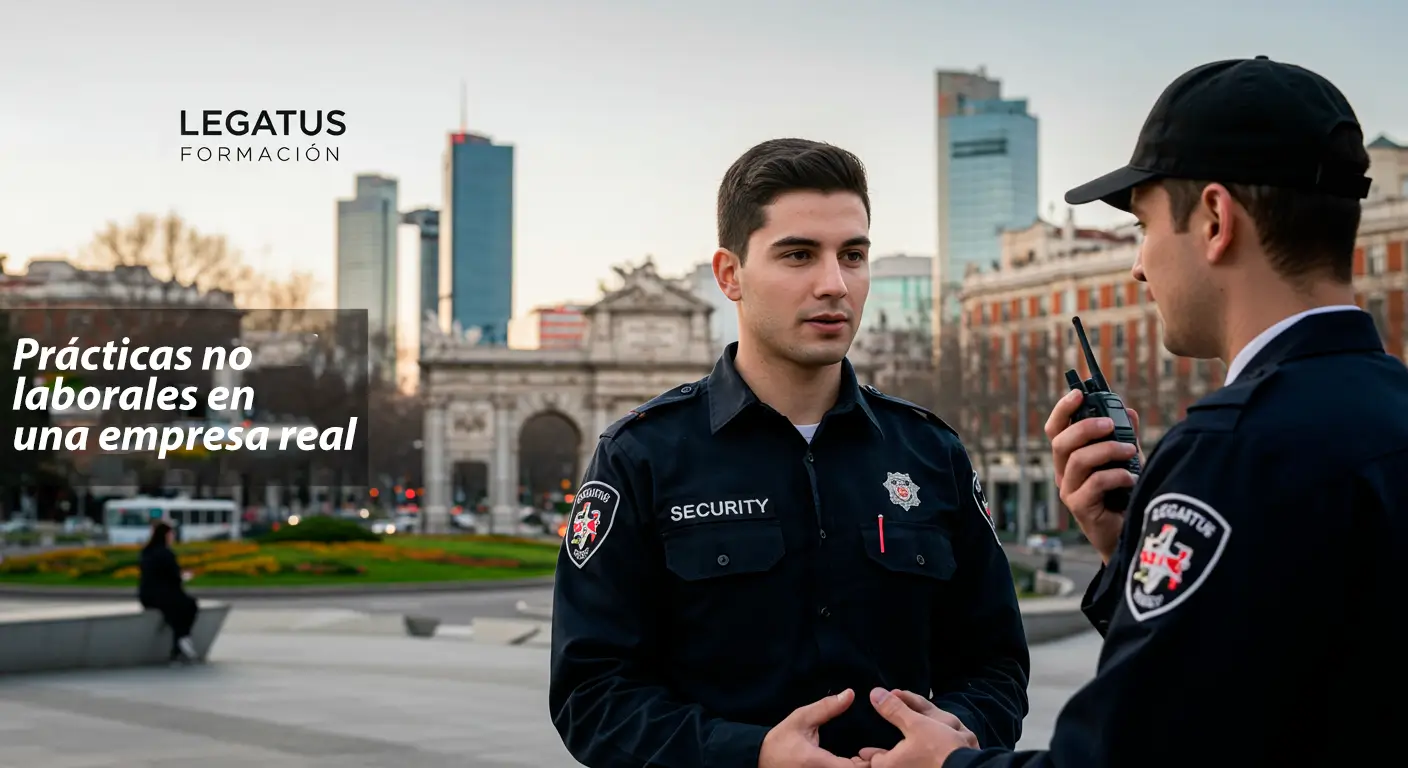 Prácticas curso seguridad privada en Madrid, experiencia en empresas with Legatus